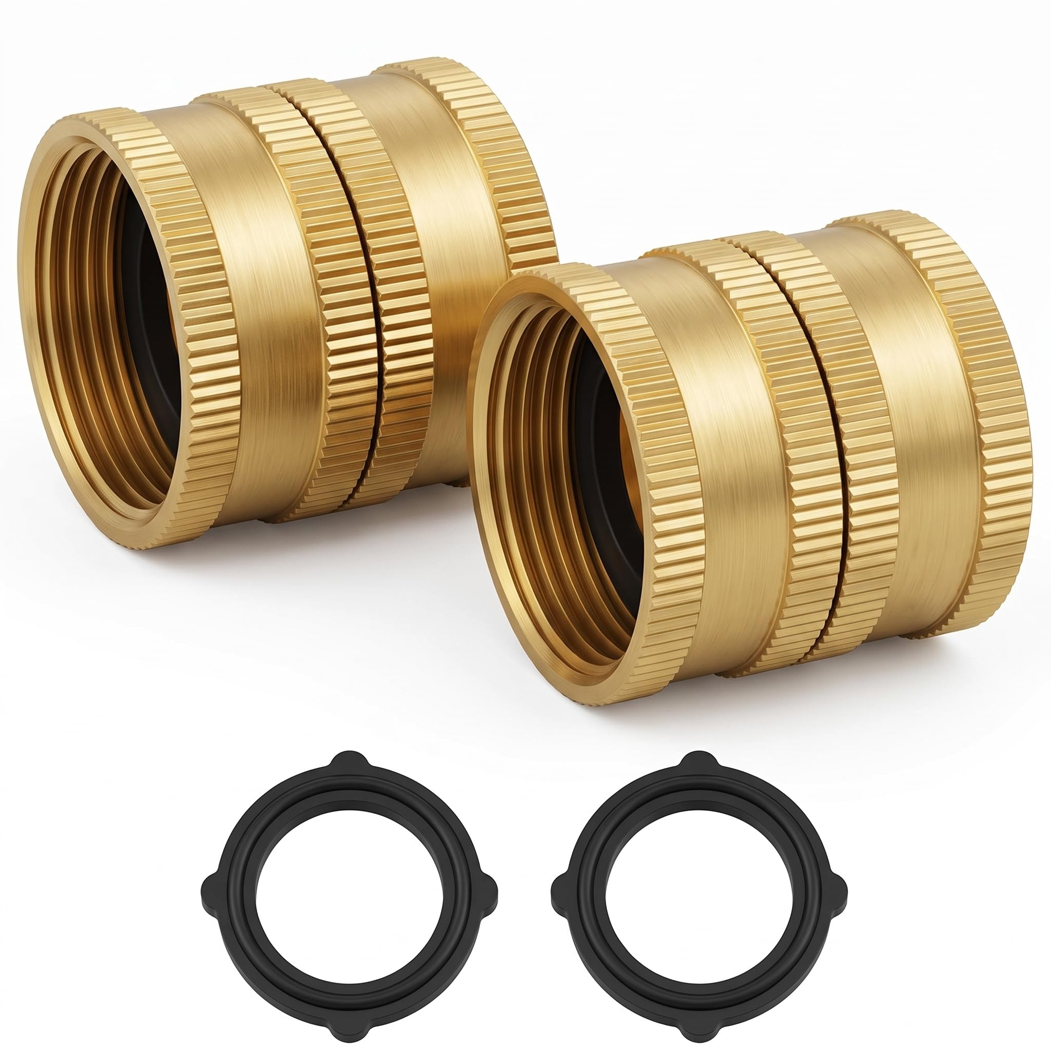 Brass hose adapter