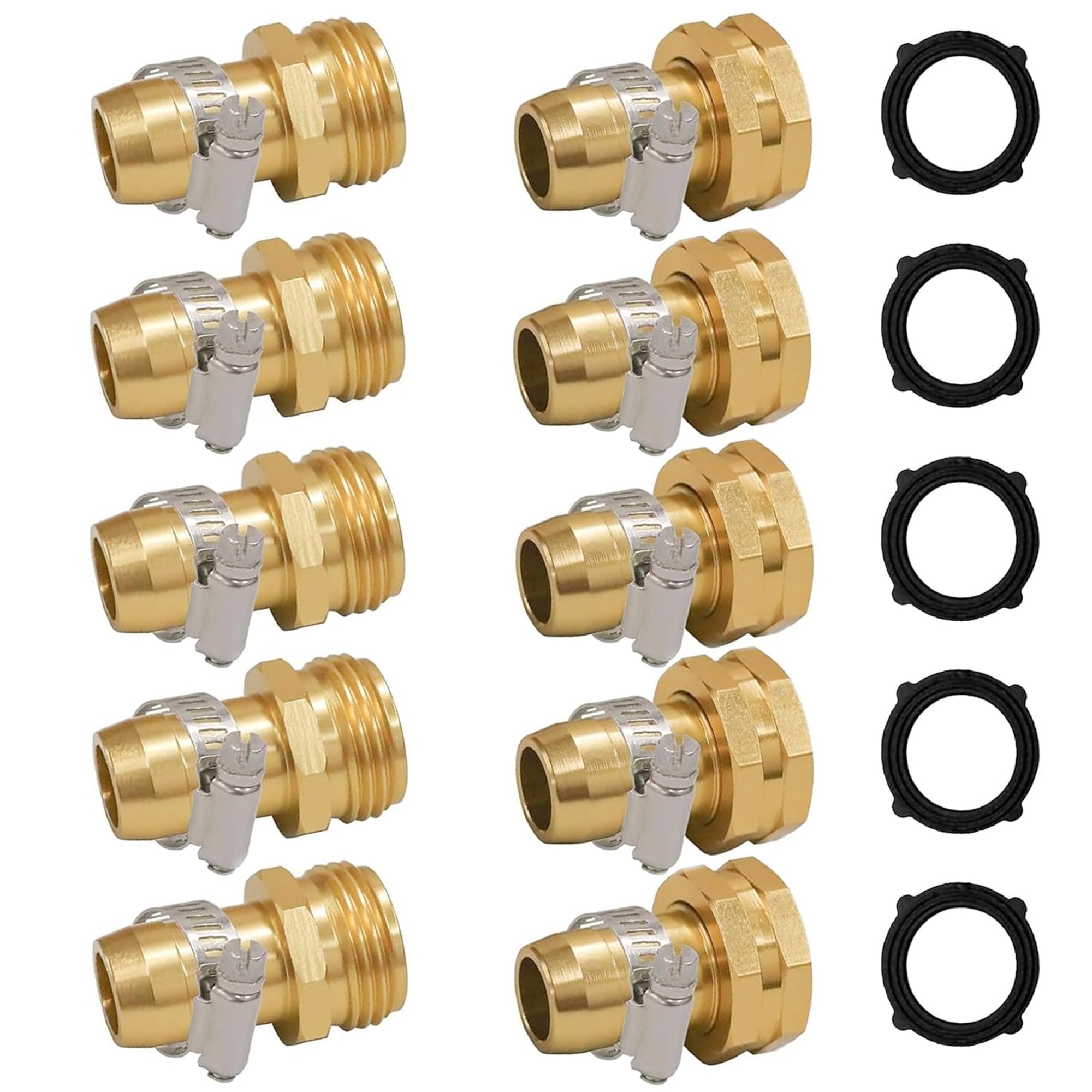 Garden hose repair connector