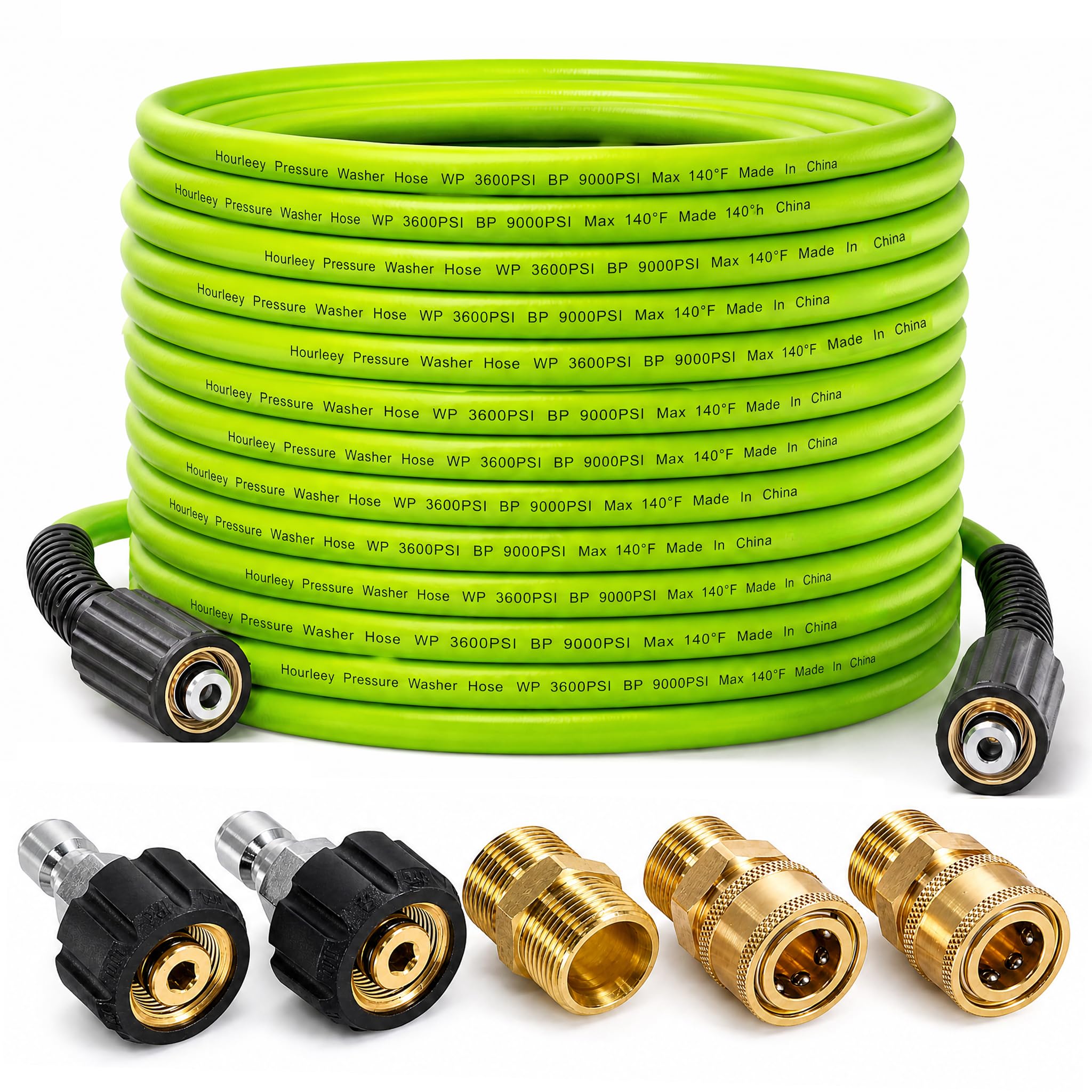 Green pressure washer hose